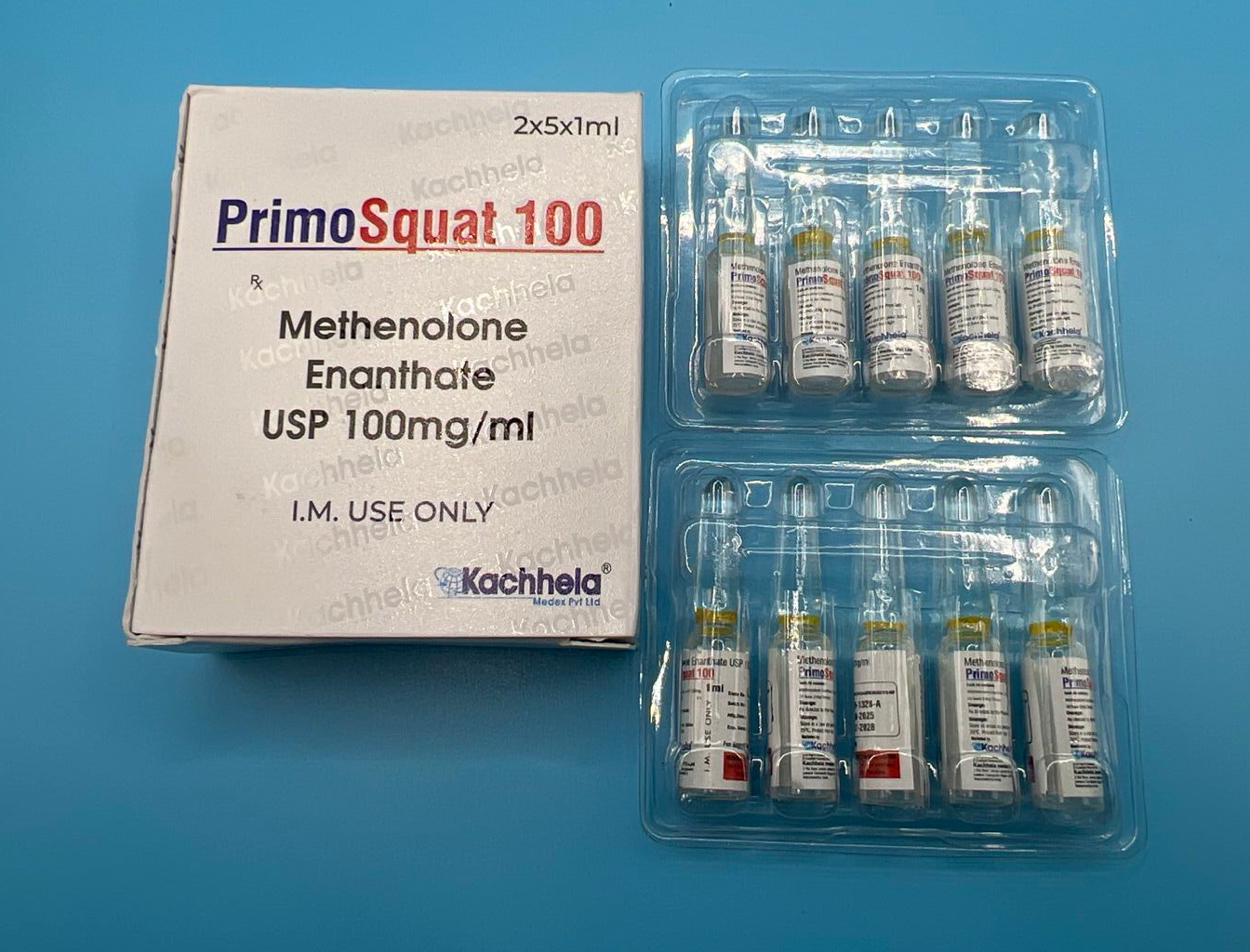 Primo Squat - 100mg Methenolone Enanthate 10 x 1ml ampoule